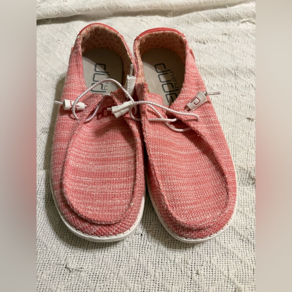 Hey Dudes Coral Knit Slip-On Sneakers